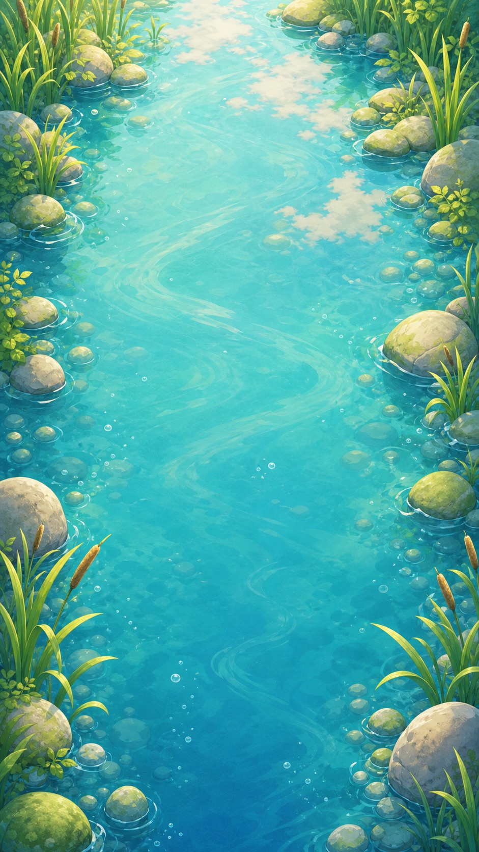 A calm pond path activity in the sanctuary